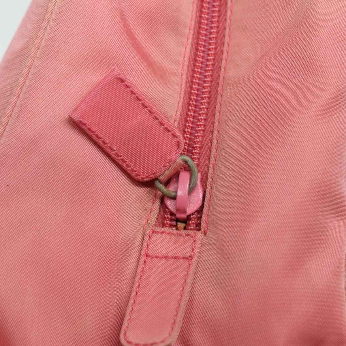 PRADA Hand Bag Nylon Pink Auth 82909