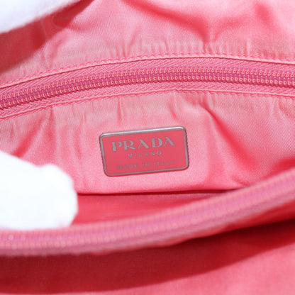 PRADA Hand Bag Nylon Pink Auth 82909