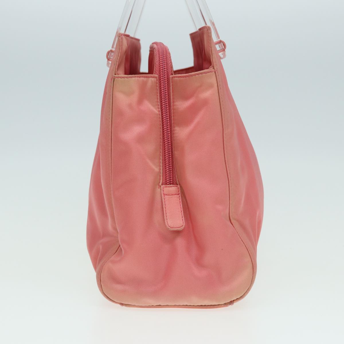 PRADA Hand Bag Nylon Pink Auth 82909