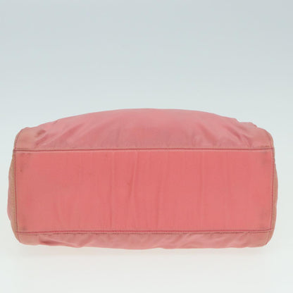 PRADA Hand Bag Nylon Pink Auth 82909