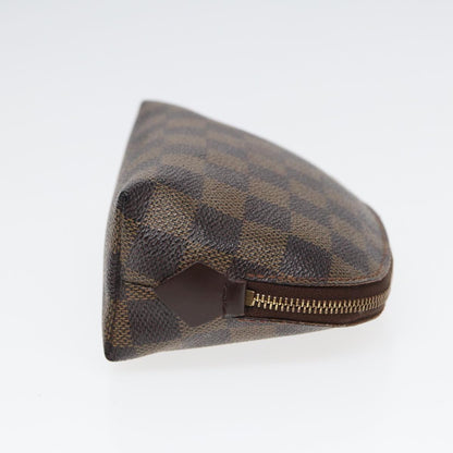 LOUIS VUITTON Damier Ebene Pochette Cosmetic PM Pouch N47516 LV Auth 82977