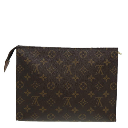 LOUIS VUITTON Monogram Poche Toilette 26 Pouch M47542 LV Auth 82992