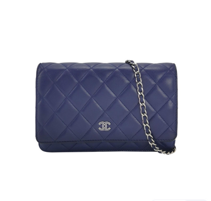 Chanel woc chain bag **cm blue sheepskin