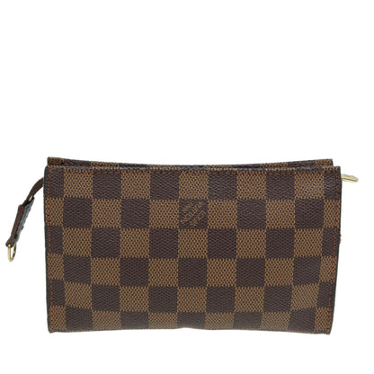 LOUIS VUITTON Damier Ebene Marais Pouch LV Auth 83001