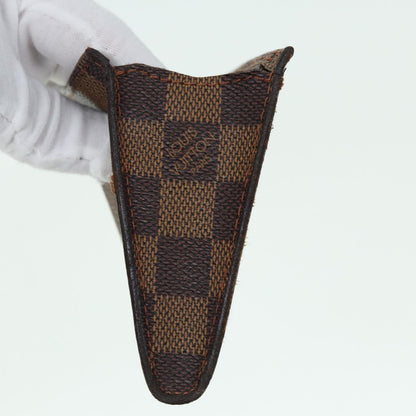 LOUIS VUITTON Damier Ebene Marais Pouch LV Auth 83001