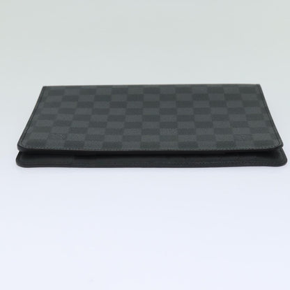 LOUIS VUITTON Damier Graphite Agenda Bureau Note Cover R20974 LV Auth 83003