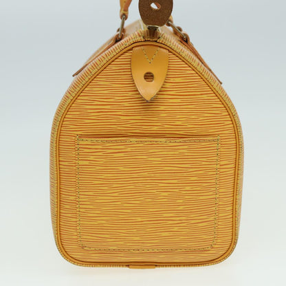 LOUIS VUITTON Epi Speedy 25 Hand Bag Tassili Yellow M43019 LV Auth 83025