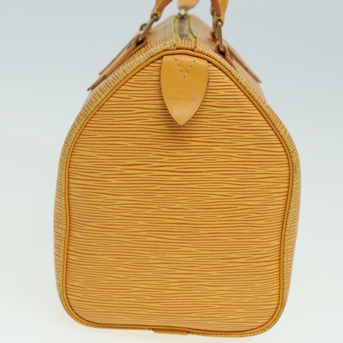 LOUIS VUITTON Epi Speedy 25 Hand Bag Tassili Yellow M43019 LV Auth 83025