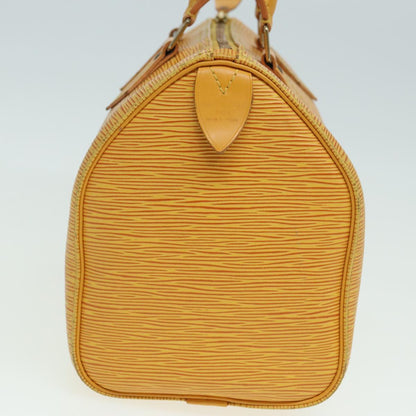 LOUIS VUITTON Epi Speedy 25 Hand Bag Tassili Yellow M43019 LV Auth 83025