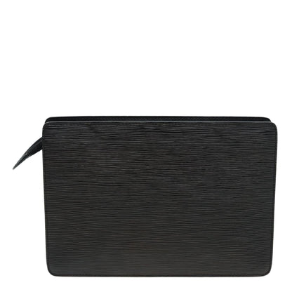 LOUIS VUITTON Epi Pochette Homme Clutch Bag Black Noir M52522 LV Auth 83029