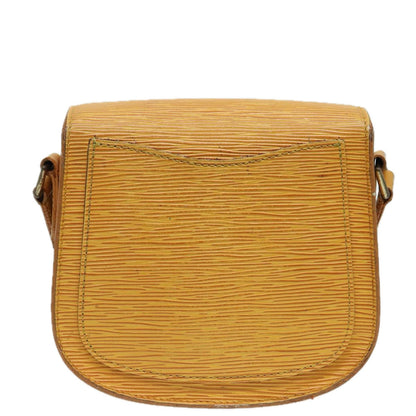LOUIS VUITTON Epi Saint Cloud PM Shoulder Bag Yellow M52219 LV Auth 83031