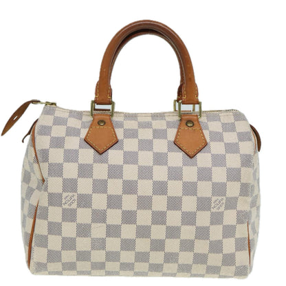 LOUIS VUITTON Damier Azur Speedy 25 Hand Bag N41534 LV Auth 83072