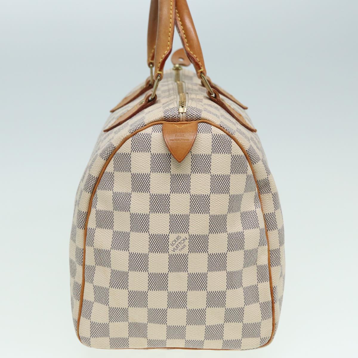 LOUIS VUITTON Damier Azur Speedy 30 Hand Bag N41533 LV Auth 83074