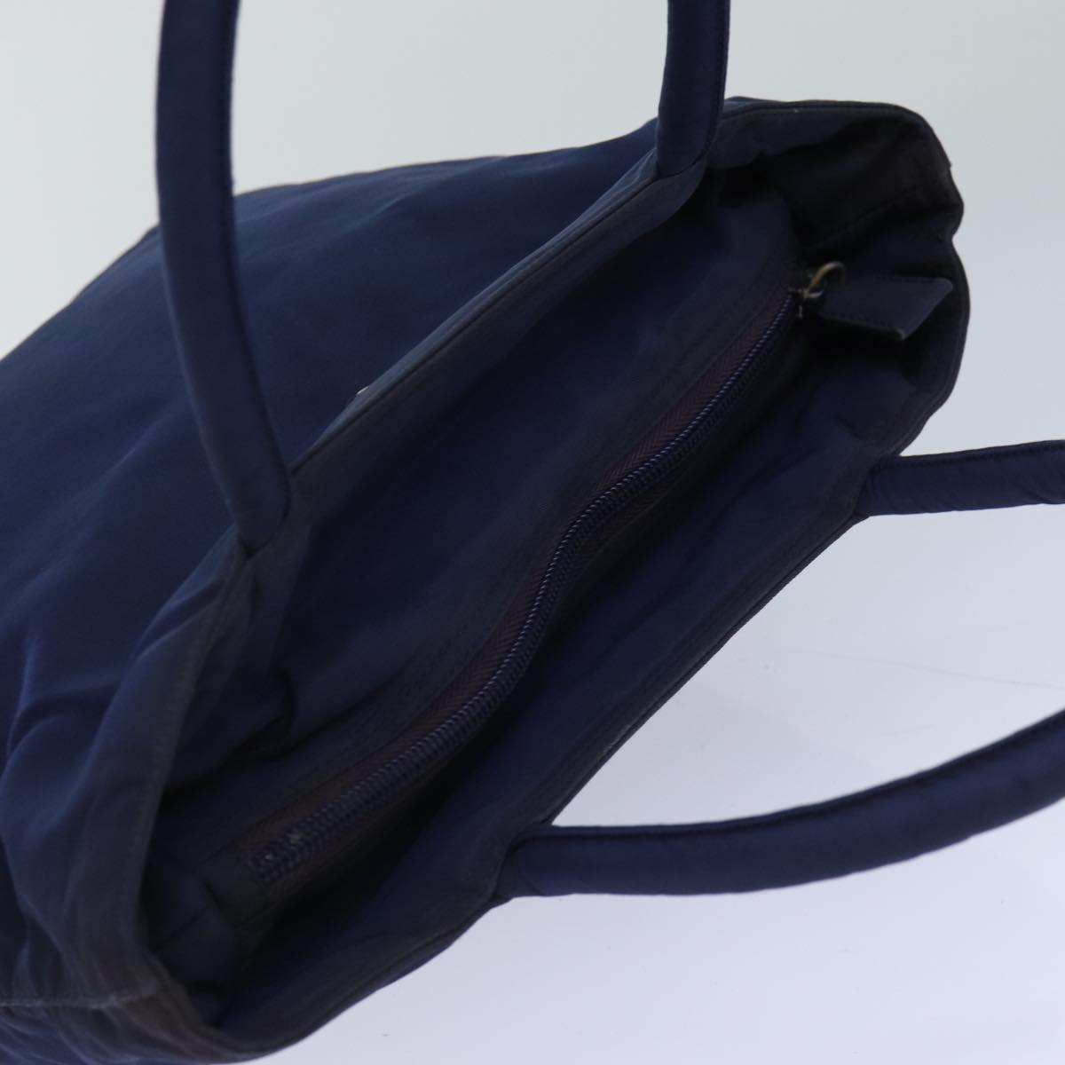 PRADA Hand Bag Nylon Navy Auth 83173