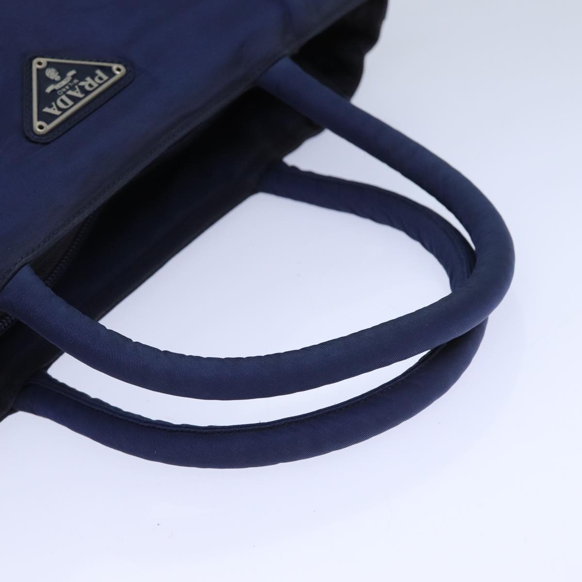 PRADA Hand Bag Nylon Navy Auth 83173