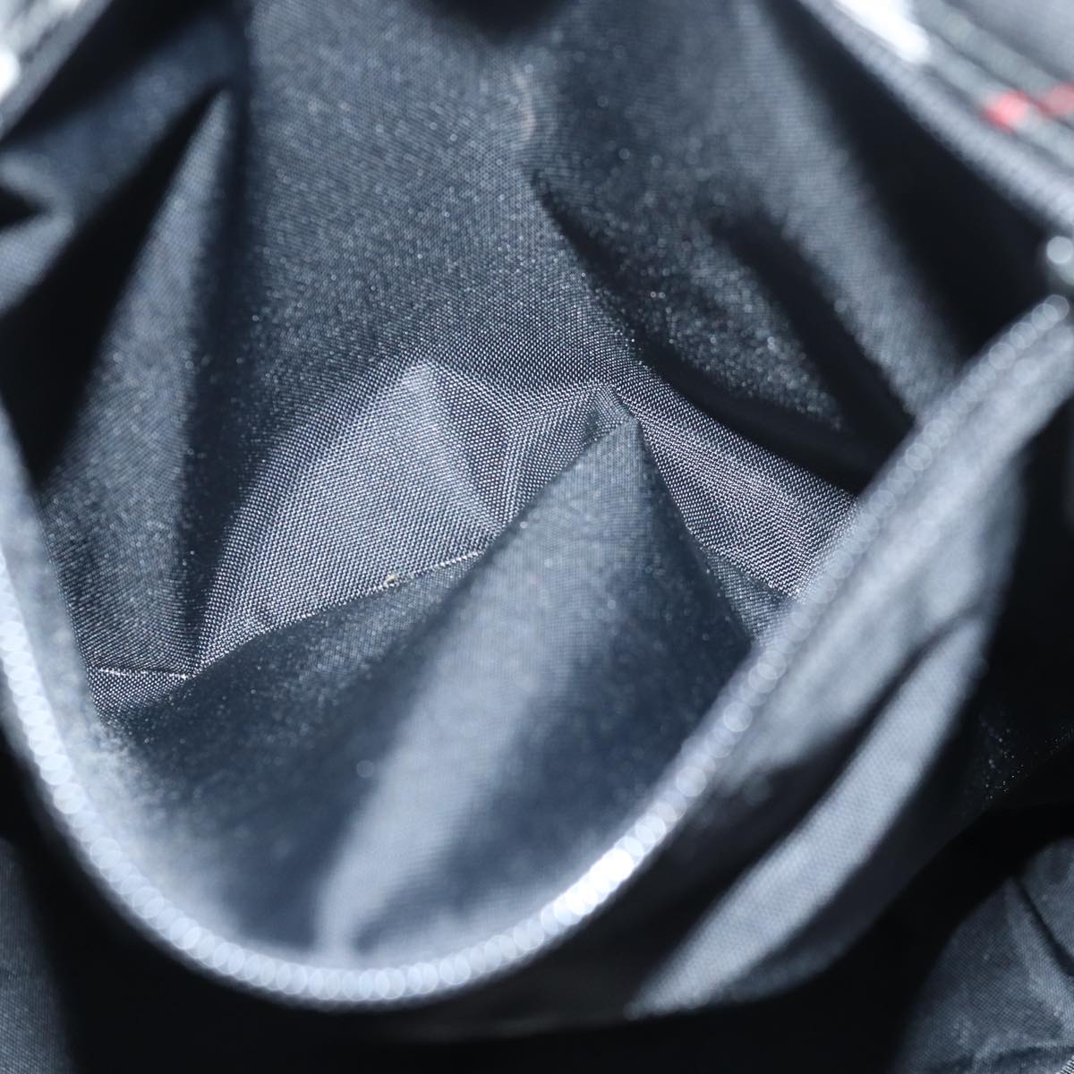 BURBERRYSs Nova Check Blue Label Tote Bag Nylon Leather Black Auth 83195