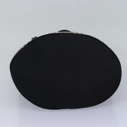BURBERRYSs Nova Check Blue Label Tote Bag Nylon Leather Black Auth 83195