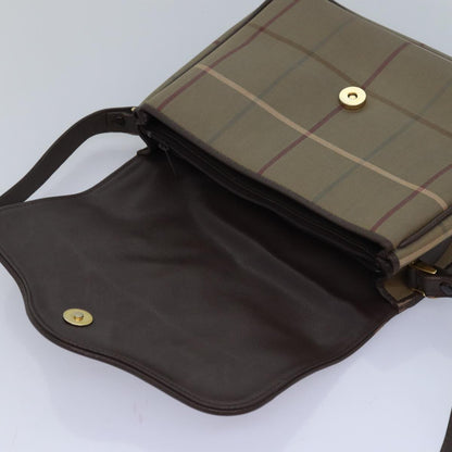 BURBERRYSs Nova Check Shoulder Bag Canvas Beige Auth 83227