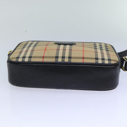 BURBERRYSs Nova Check Shoulder Bag Canvas Beige Auth 83237