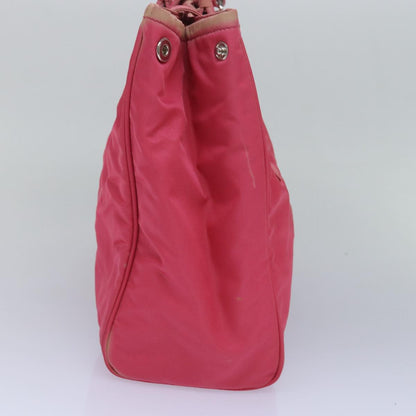 PRADA Tote Bag Nylon Pink Auth 83295