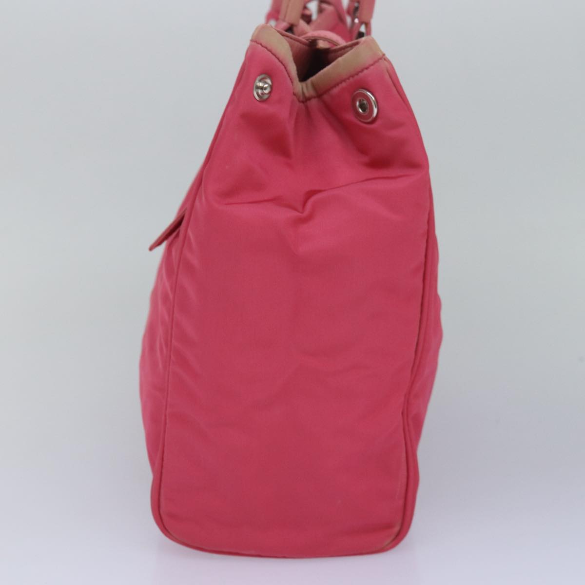 PRADA Tote Bag Nylon Pink Auth 83295