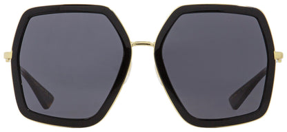 Gucci Women's  Sunglasses GG0106S 001 Black/Gold/Havana 56mm