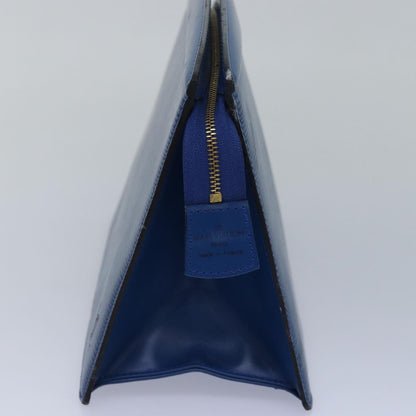 LOUIS VUITTON Epi Trousse Crete Pouch Blue M48405 LV Auth 83373