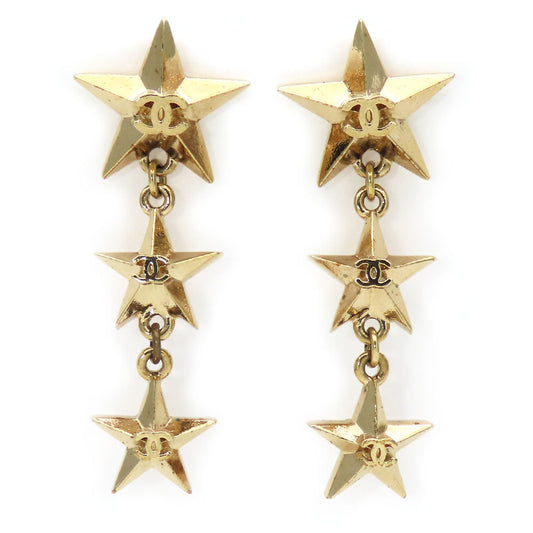 Chanel Triple star COCO Mark Earrings