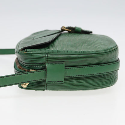 LOUIS VUITTON Epi Jeune Fille MM Shoulder Bag Green M52154 LV Auth 83535