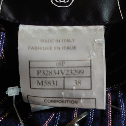 Chanel Jacket Blue 38
