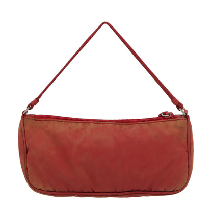 PRADA Accessory Pouch Nylon Red Auth 83667