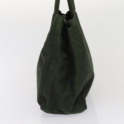 PRADA Tote Bag Nylon Khaki Auth 83695