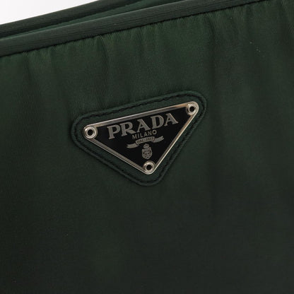 PRADA Tote Bag Nylon Green Auth 83696