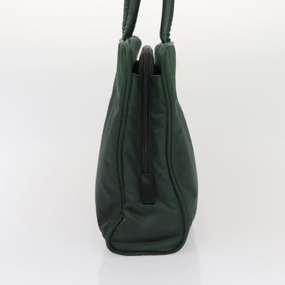 PRADA Tote Bag Nylon Green Auth 83696