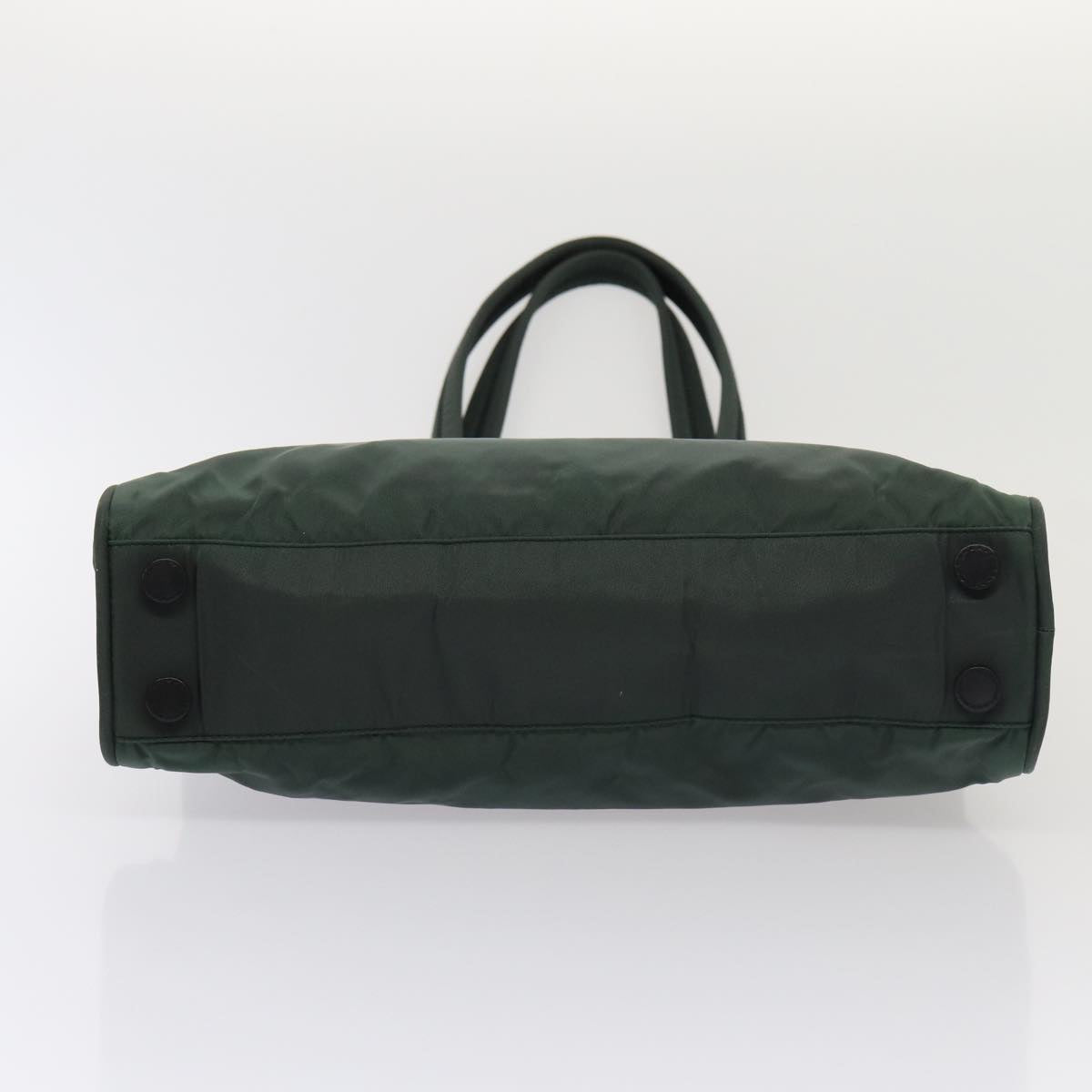 PRADA Tote Bag Nylon Green Auth 83696