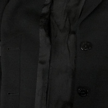 Chanel Black Wool Coat, 40