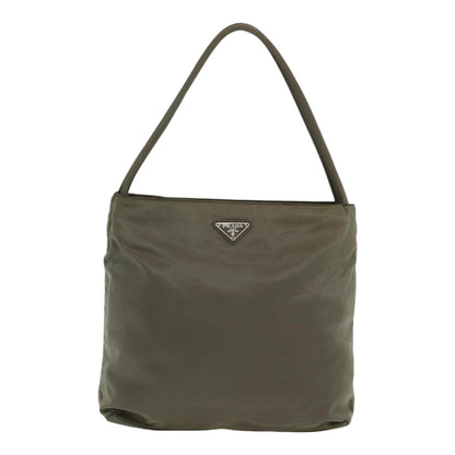 PRADA Tote Bag Nylon Khaki Auth 83950