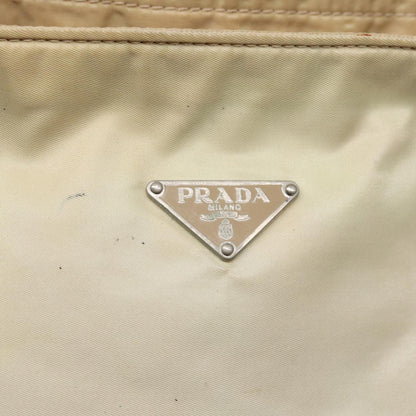 PRADA Tote Bag Nylon White Auth 83952