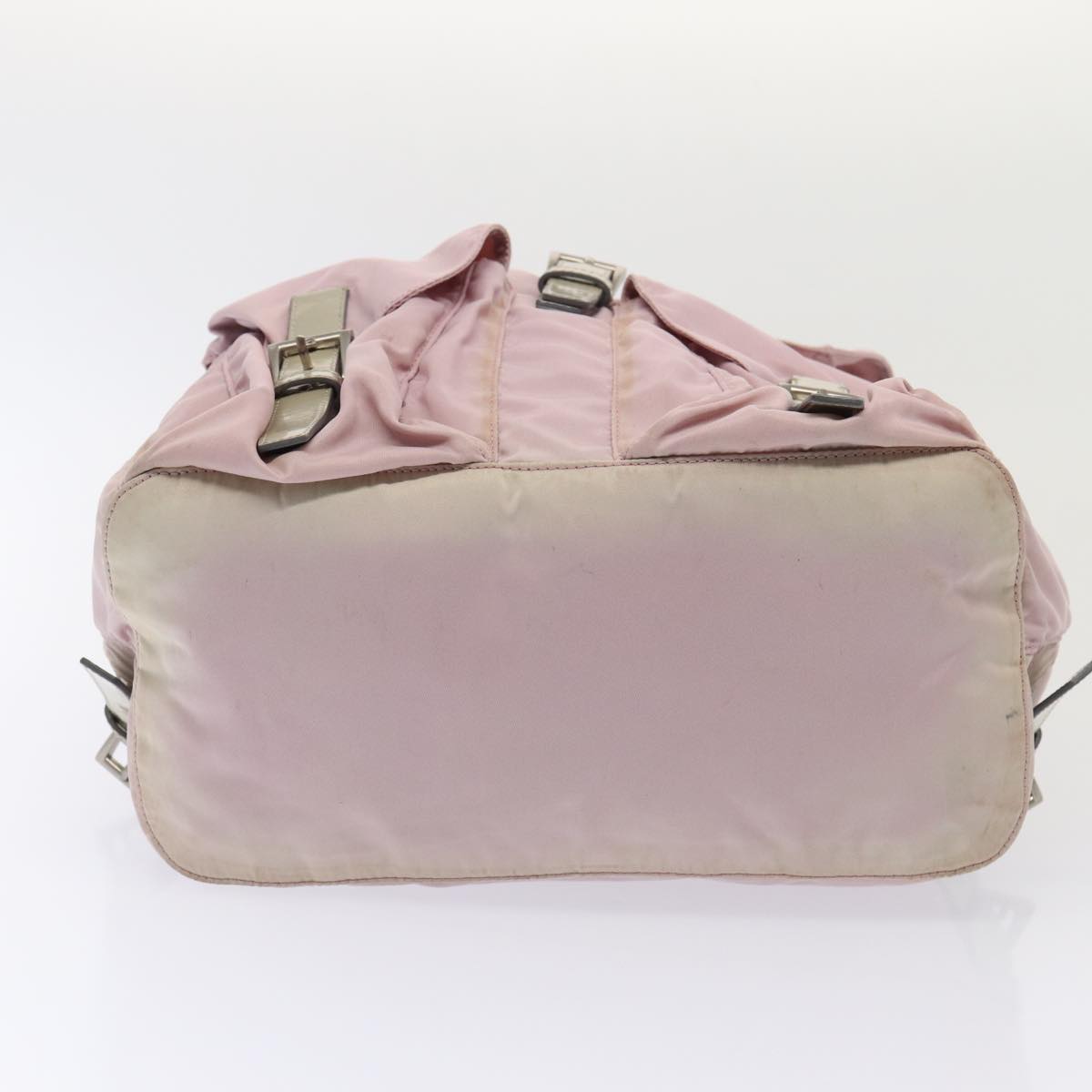 PRADA Hand Bag Nylon Pink Auth 83953