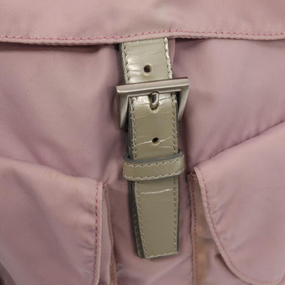 PRADA Hand Bag Nylon Pink Auth 83953