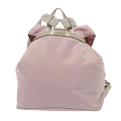 PRADA Hand Bag Nylon Pink Auth 83953