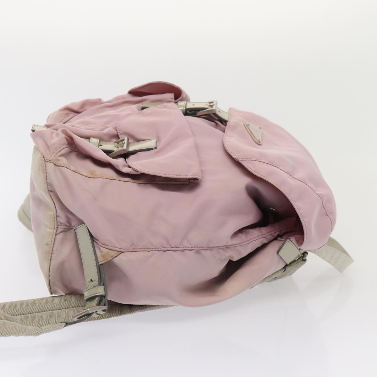 PRADA Hand Bag Nylon Pink Auth 83953