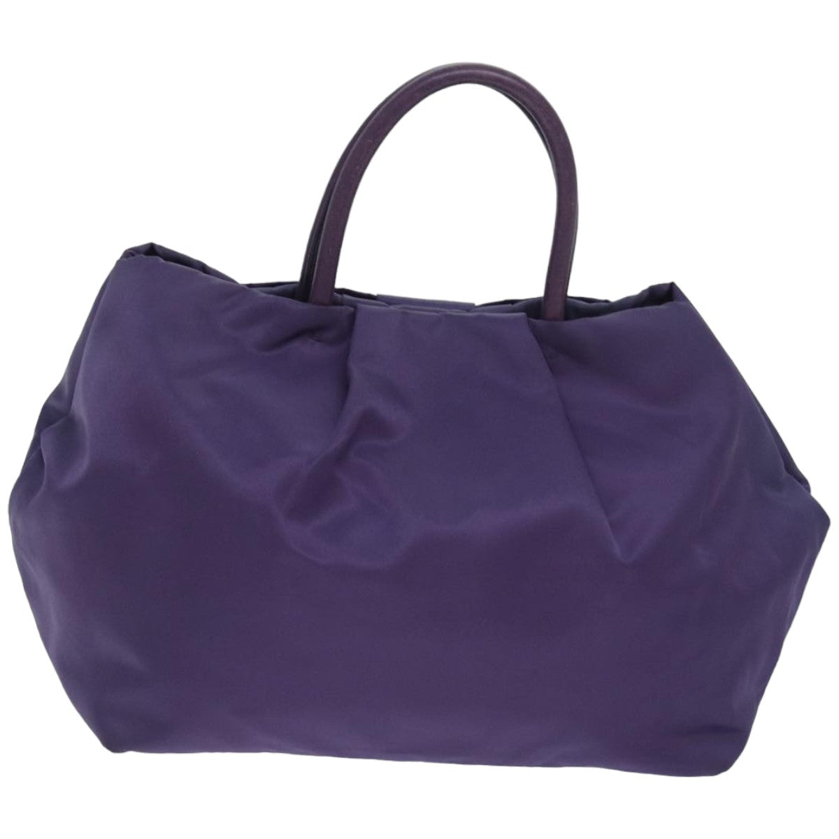 PRADA Hand Bag Nylon Purple Auth 83954