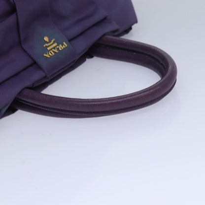 PRADA Hand Bag Nylon Purple Auth 83954