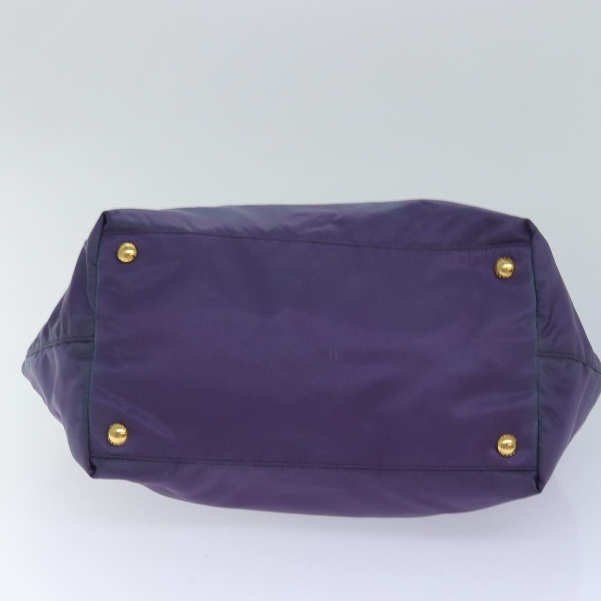 PRADA Hand Bag Nylon Purple Auth 83954