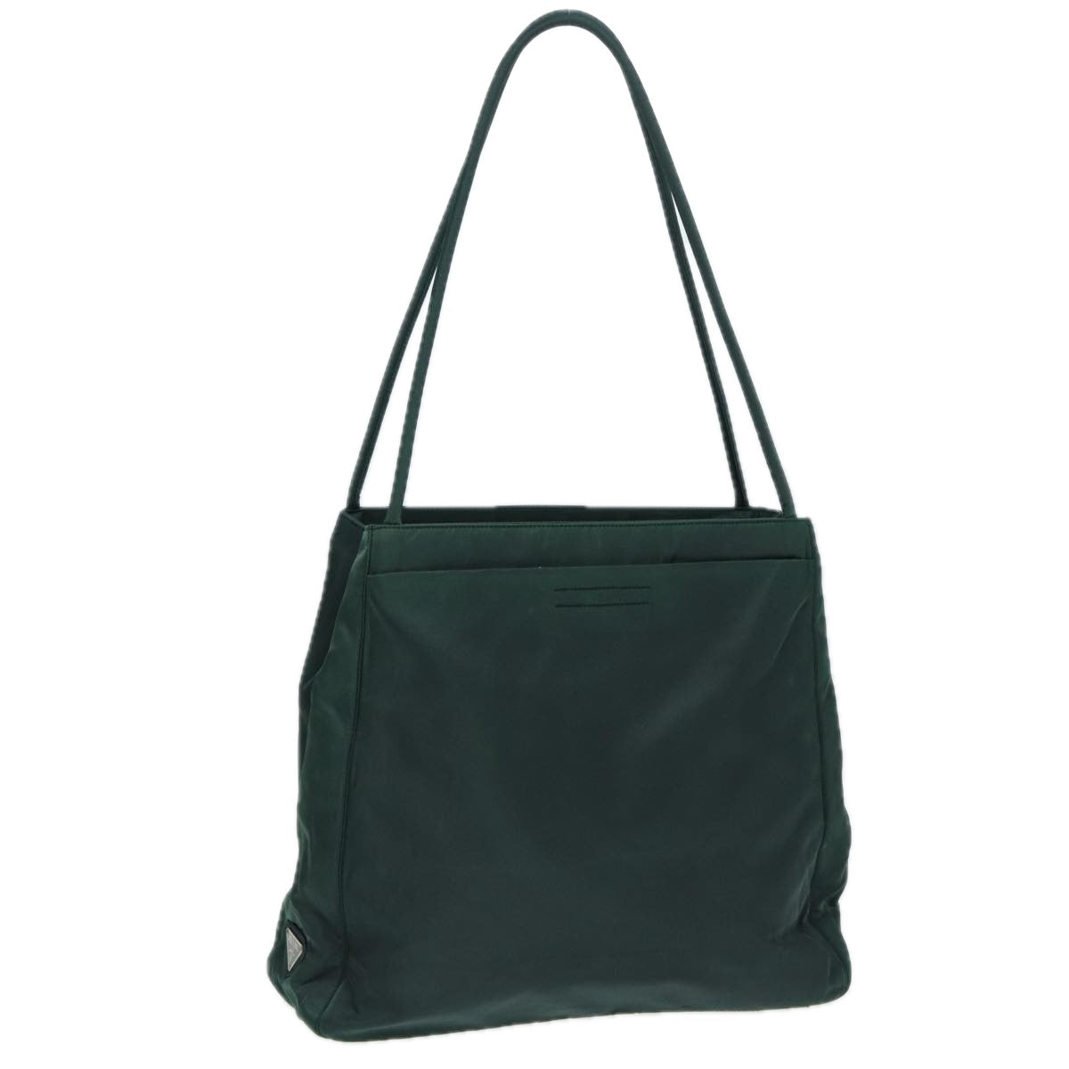 PRADA Tote Bag Nylon Green Auth 83955