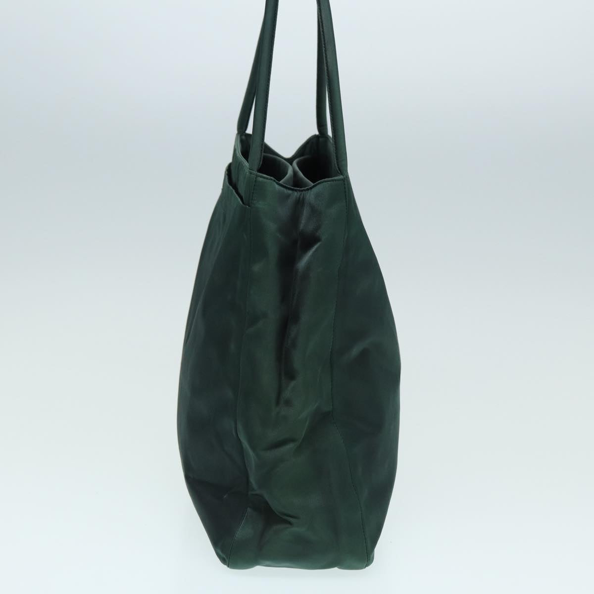 PRADA Tote Bag Nylon Green Auth 83955