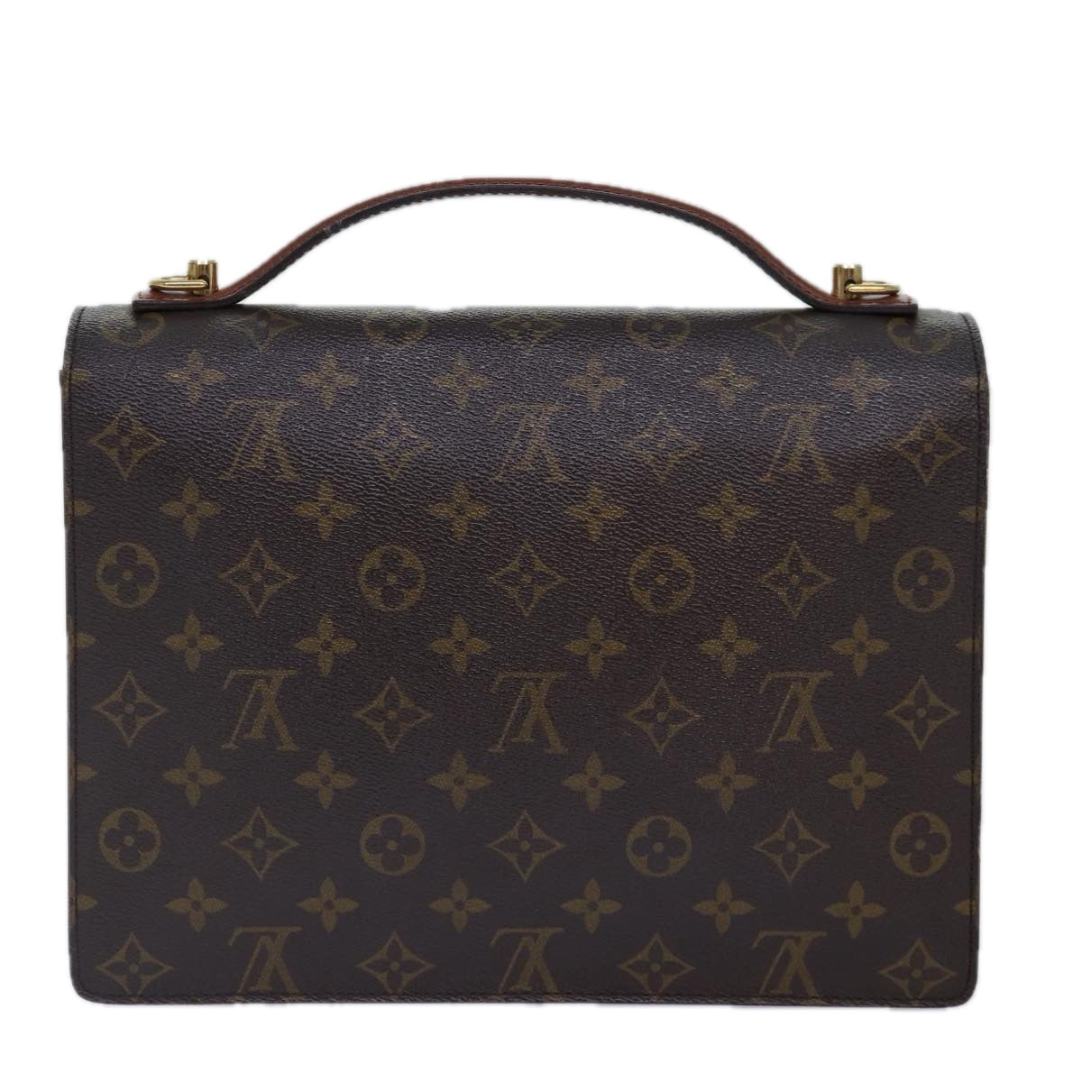 LOUIS VUITTON Monogram Monceau 28 Hand Bag 2way M51185 LV Auth 83970