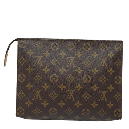 LOUIS VUITTON Monogram Poche Toilette 26 Pouch M47542 LV Auth 83995