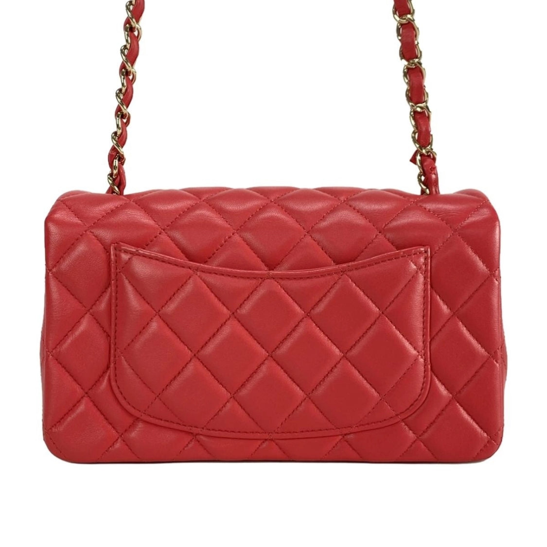 Chanel mini red classic bag
